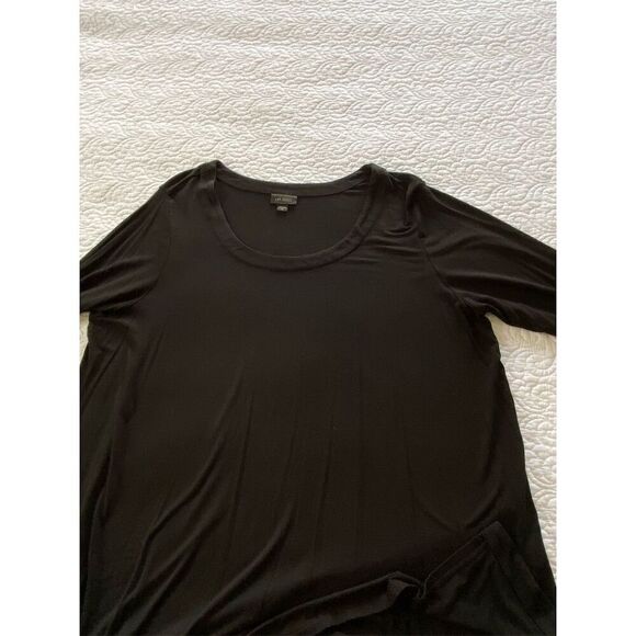 J.Jill Wearever Tunic Top Long Sleeve Casual Black Size XL Tall - Picture 6 of 10